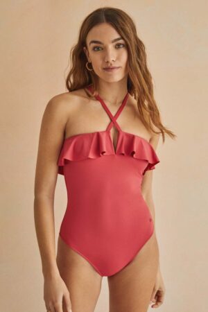 women'secret costum de baie dintr-o bucată PERFECT FIT 1 culoarea roz