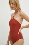 women'secret costum de baie dintr-o bucată SWIM ICONS culoarea maro
