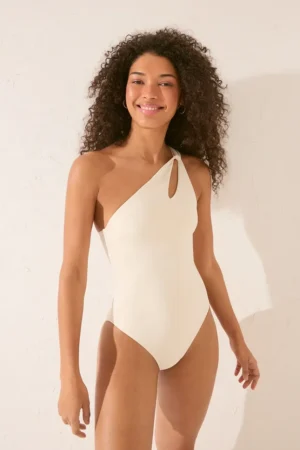 women'secret costum de baie dintr-o bucată culoarea bej