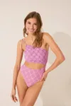 women'secret costum de baie dintr-o bucată culoarea violet